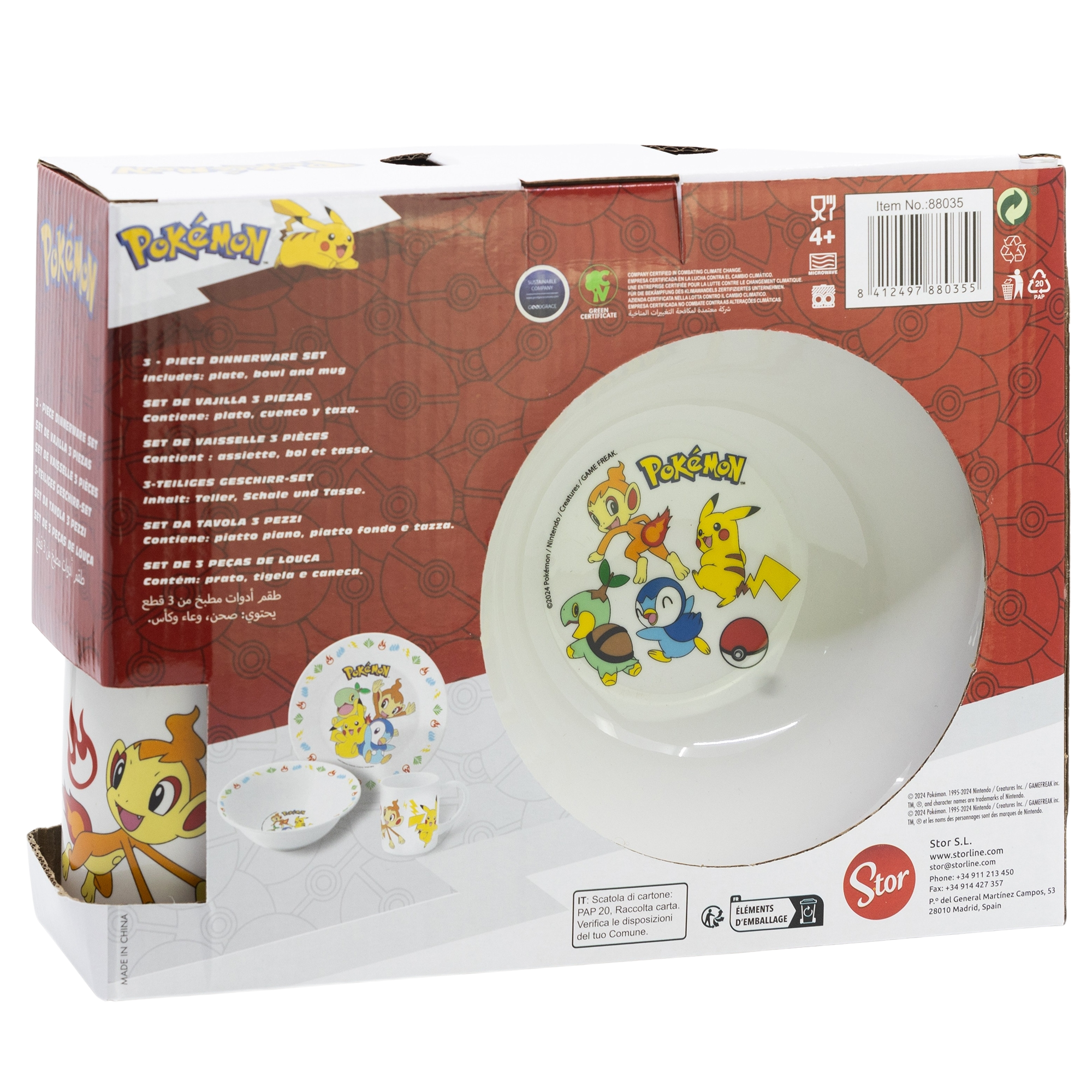 Pokémon - 3-delige Keramisch Set