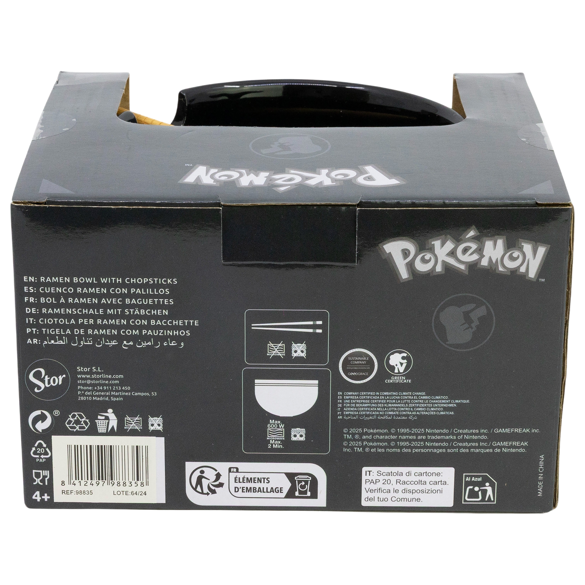 Pokémon - Ramen Kom Met Eetstokjes